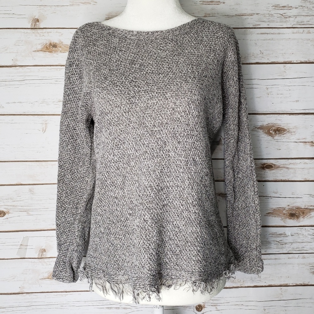 Eileen Fisher Fringe Hem Sweater